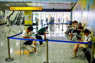 重庆轨道交通在113个车站设置纳凉区