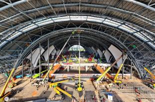 江西南昌东站项目建设提速