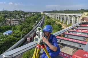 广东首条中低速磁浮旅游专线建设有序进行
