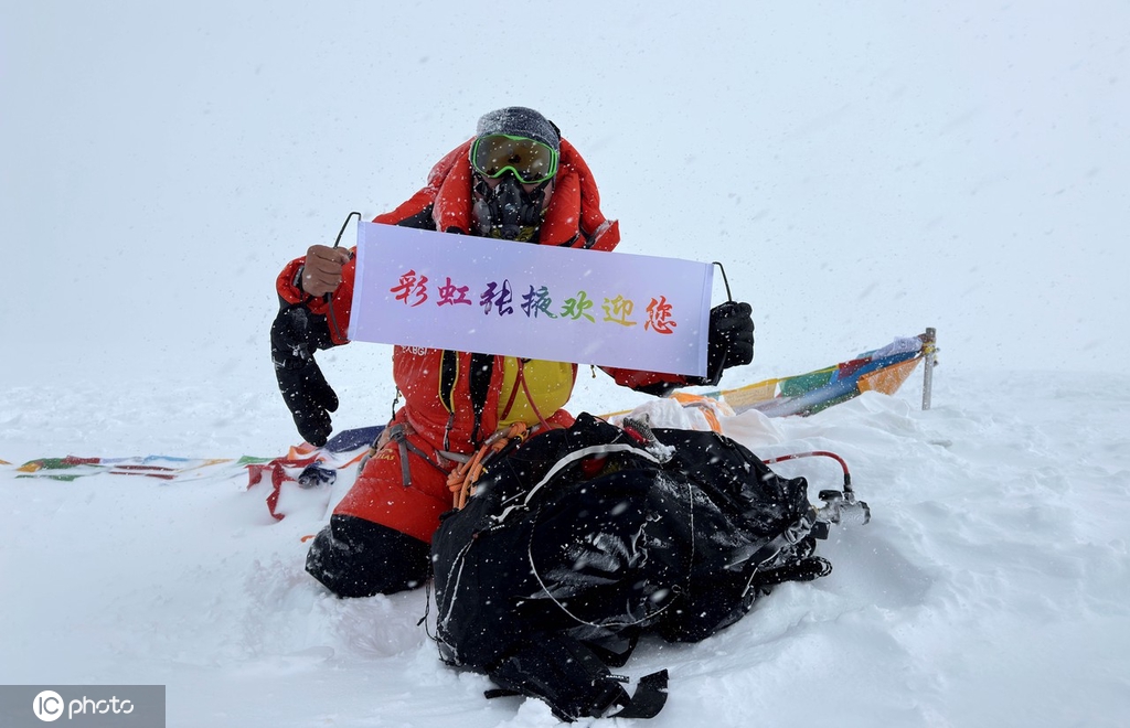 张掖青年与国家科考队同时登顶世界第六大高峰