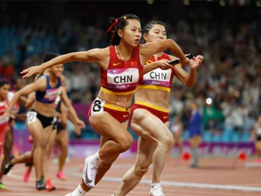 男女4x100米接力双双夺冠 亚洲速度属于中国