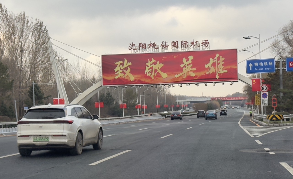 烈士遗骸归国 辽宁沈阳市民迎接英雄回家