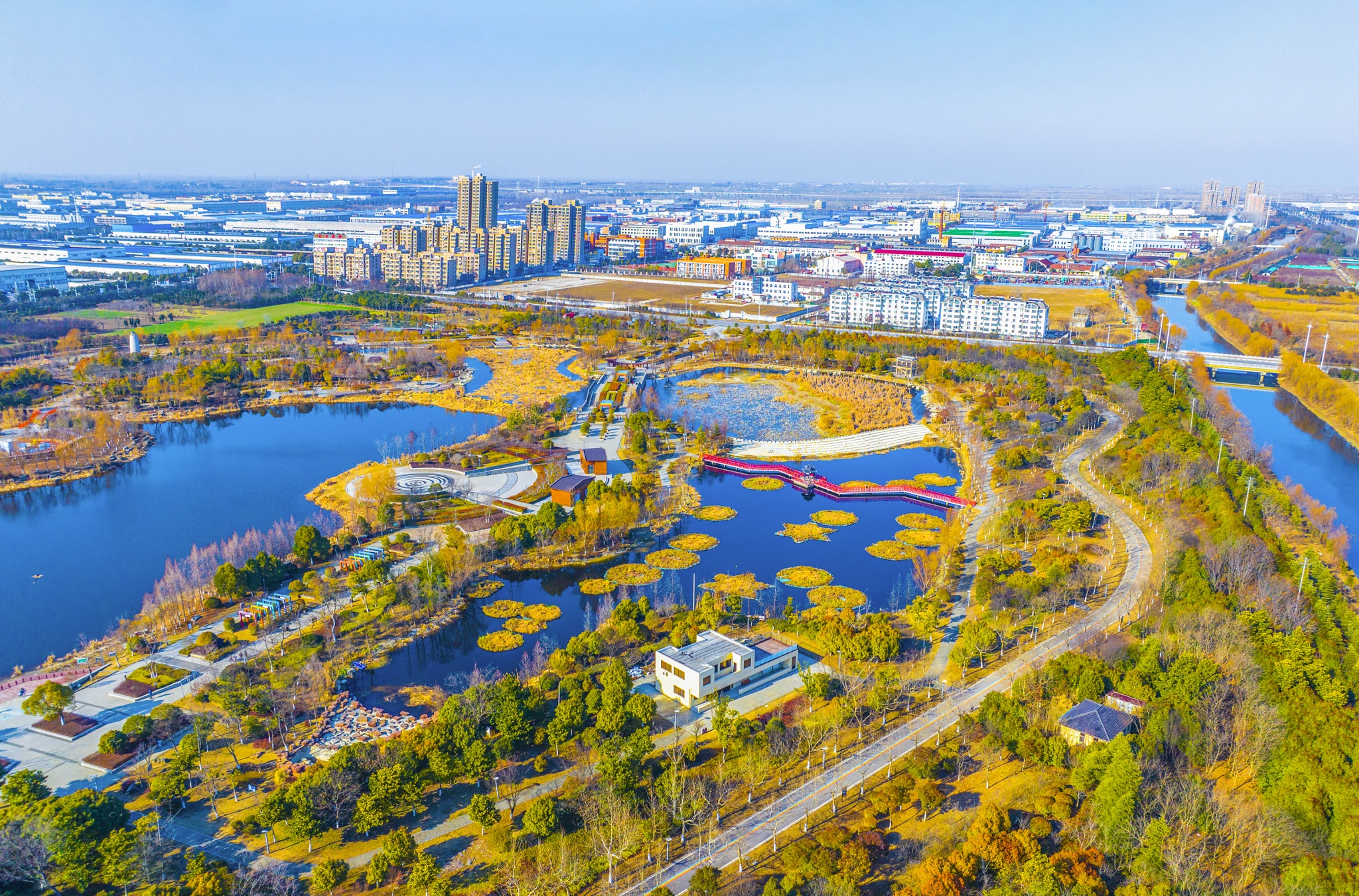 江苏泗洪升级改造生态公园 扩大城市绿化面积