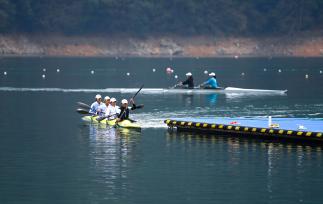 皮划艇队员聚集千岛湖 训练备战奥运会