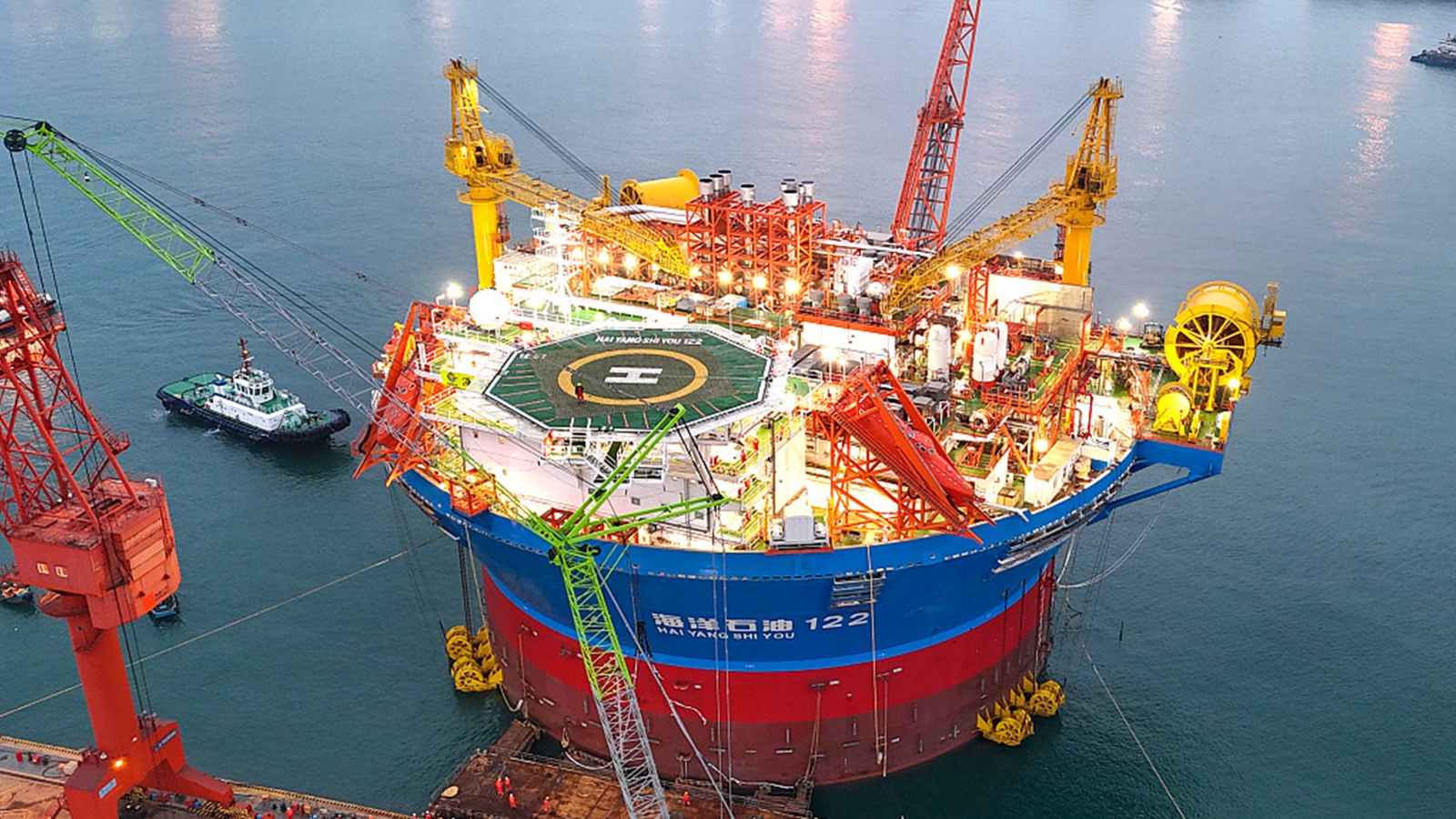 亚洲首艘圆筒型“海上油气加工厂”即将起运