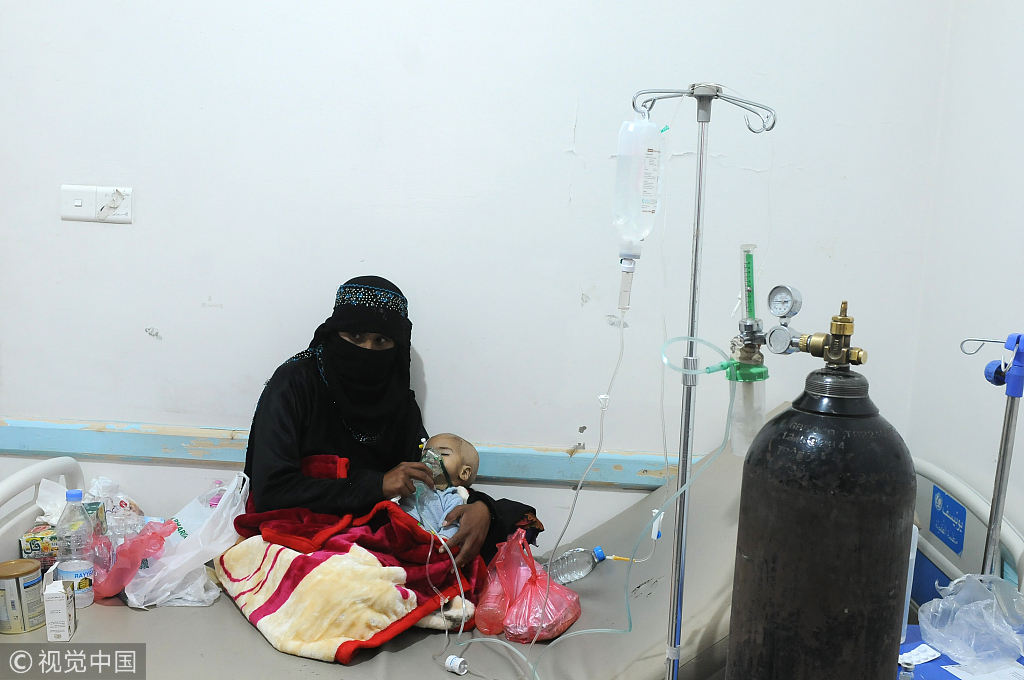 也门霍乱疫情肆虐 一年多来2300余人死于霍乱
