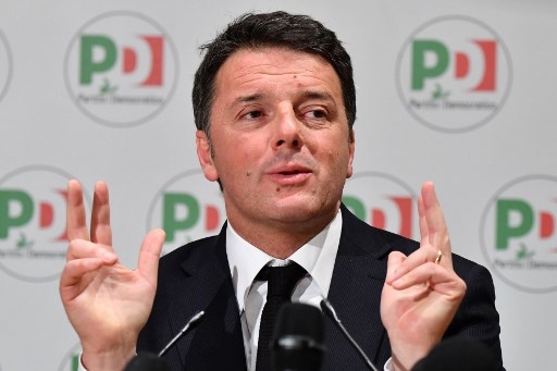 意大利大选现僵局 伦齐宣布辞去民主党职务