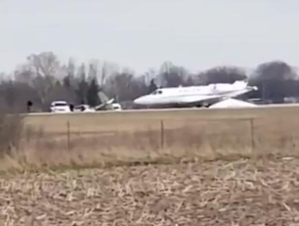 美国印第安纳州一机场内两架飞机相撞 至少2死