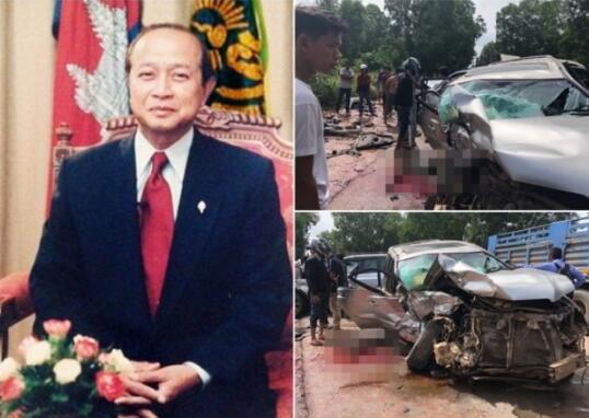 柬埔寨亲王车队惨遭车祸 王妃重伤不治（图）