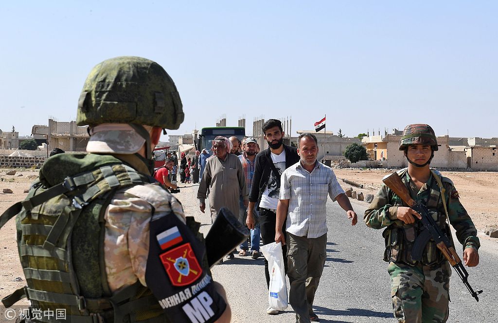 俄罗斯在伊德利卜地带驻军 发放援助鼓励民众进入政府控制地区