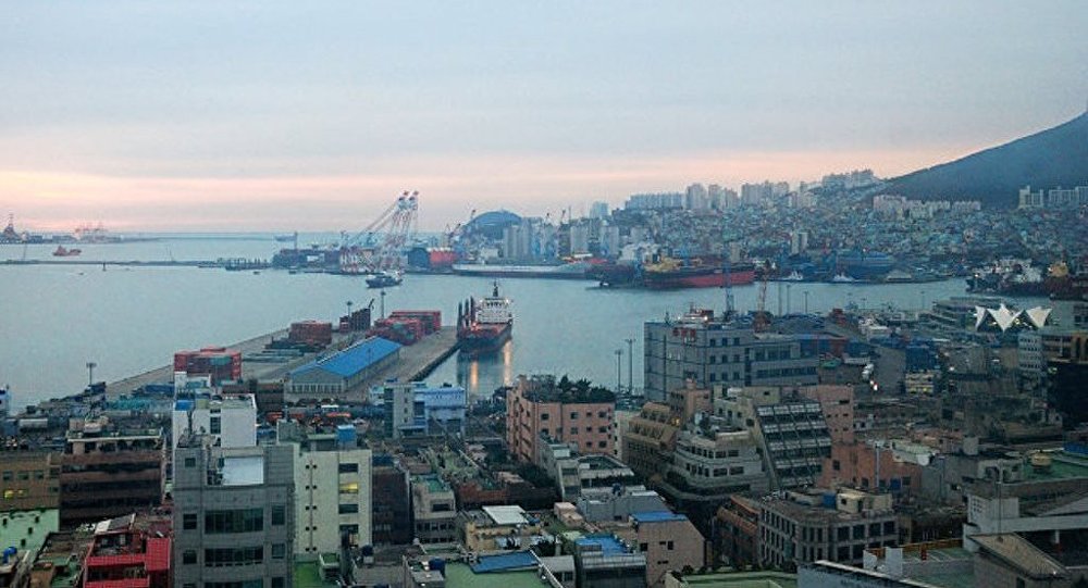 釜山港，图源：俄罗斯卫星网