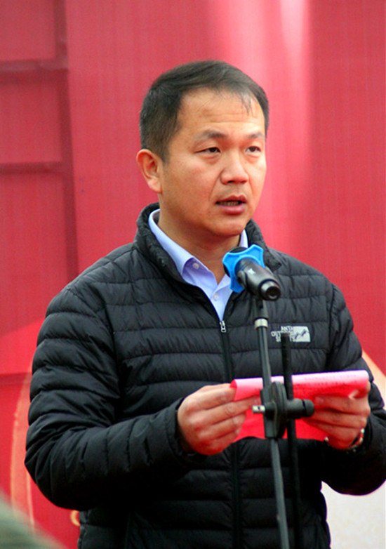 长清区孝里镇党委副书记,镇长许振致辞(李旭昊 摄影)