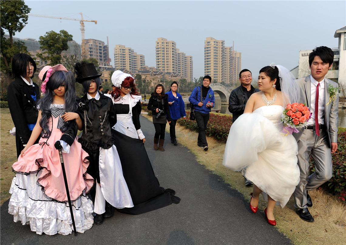 前门婚纱照_婚纱照风格(2)