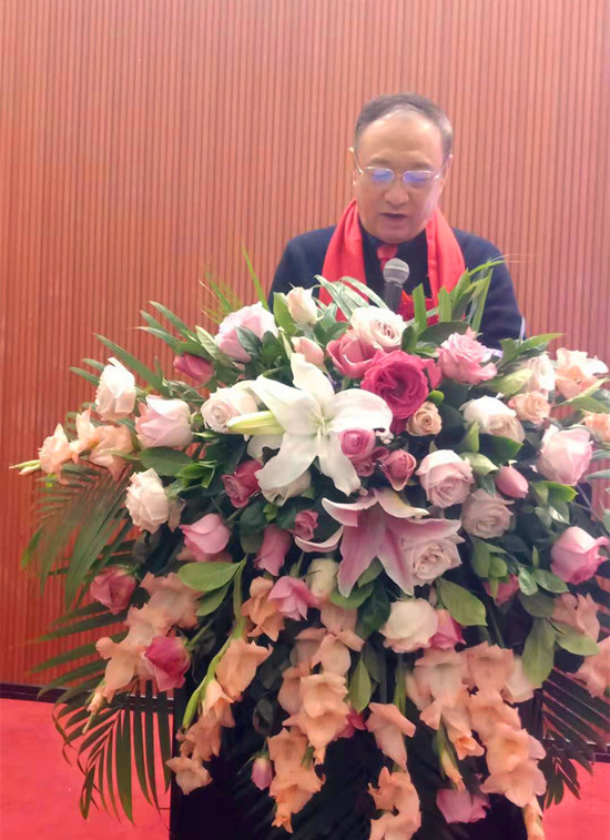 图一 山东省保健品行业协会副会长,市场专委会主任赵铁锁出席活动并