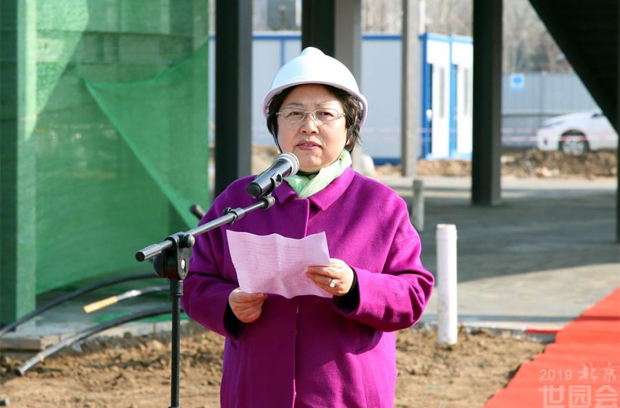 北京世园会德国展馆建筑结构封顶 德式传统仪式展国家特色