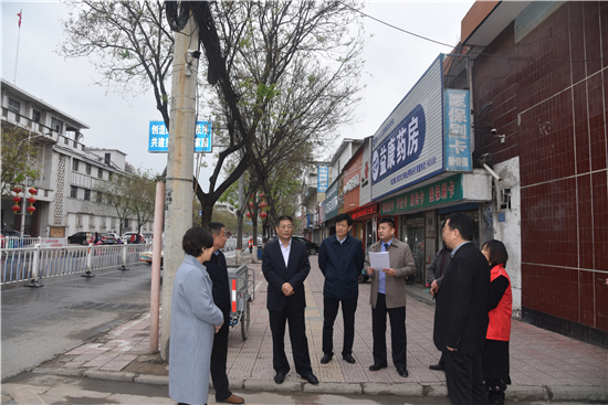 周口扶沟县委书记卢伟查看城市清洁行动开展情况