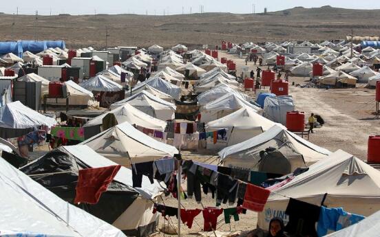 关押穆萨纳的难民营（图源：Getty）