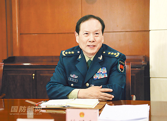 资料图:中国国务委员兼国防部部长魏凤和(图源:国防部网)香格里拉对话