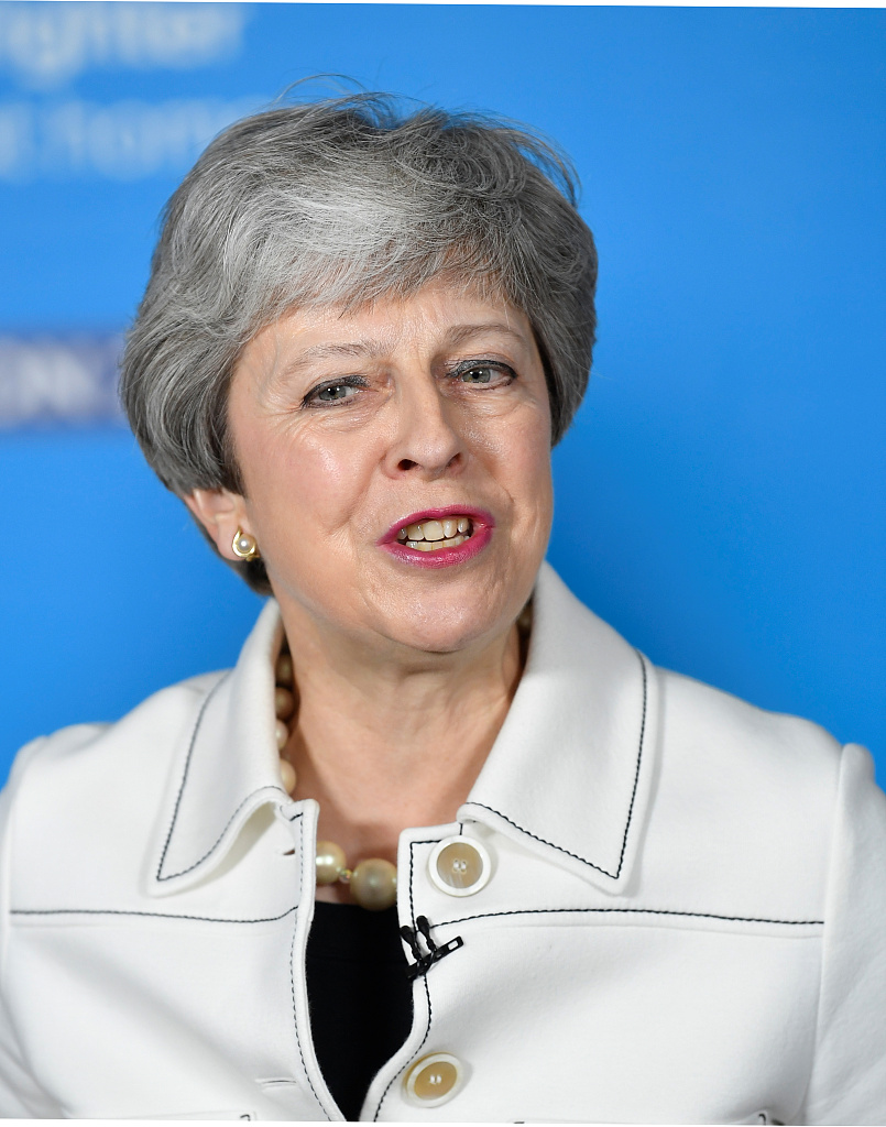 英国首相特雷莎·梅,资料图. 图源:视觉中国