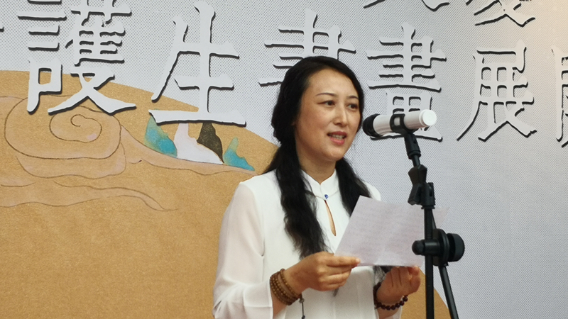 "大爱如斯——迟佳宏,吴琼新护生书画展"开幕式在李叔同纪念馆隆重