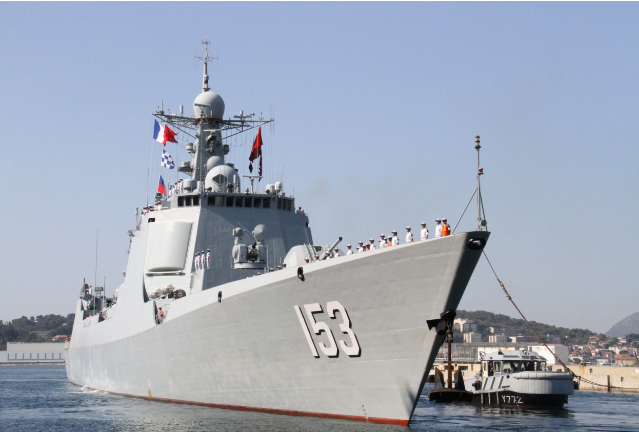 中国海军军舰到访法国土伦军港