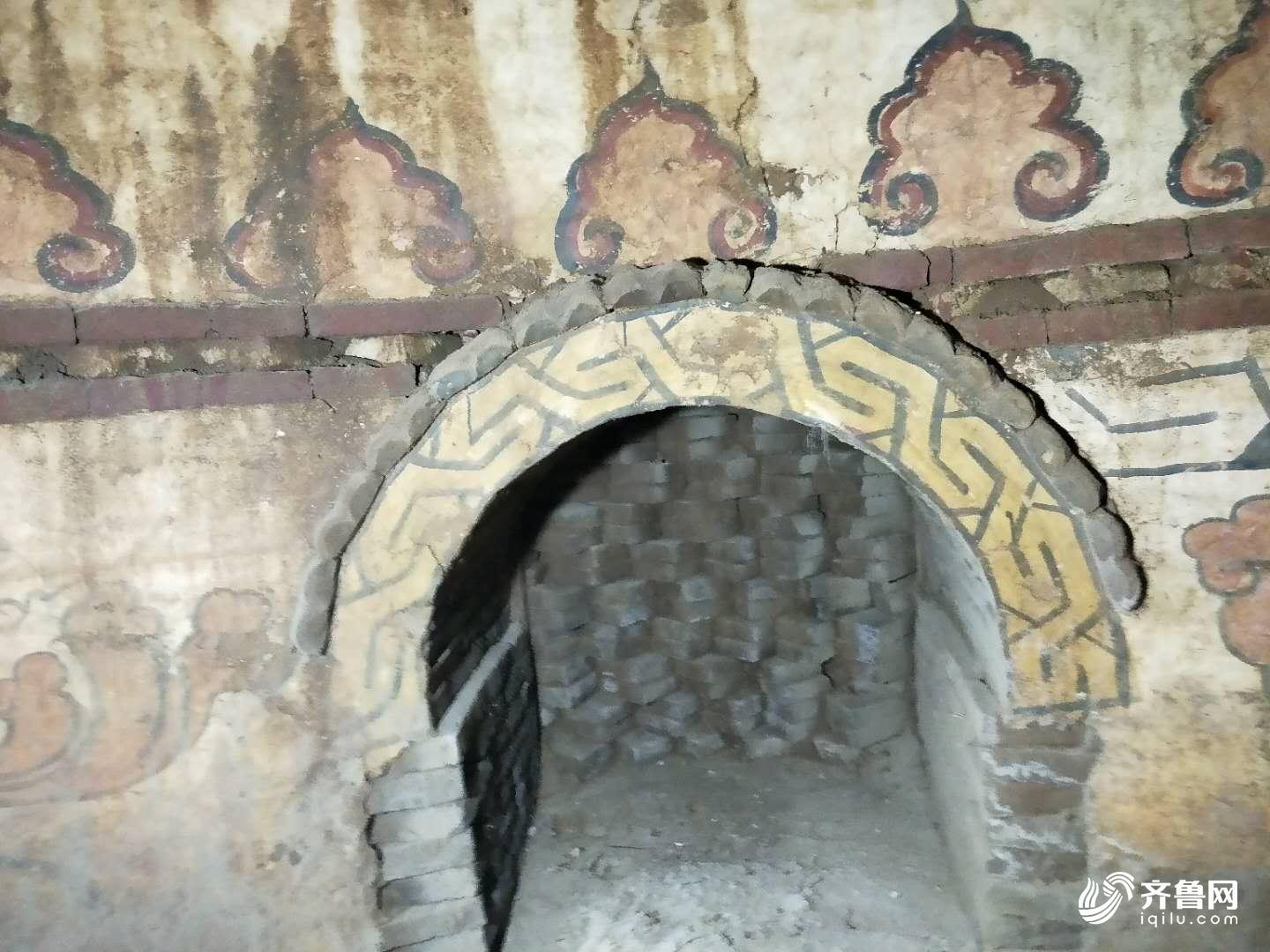 少见山东发现一处元代墓葬形似蒙古包壁画精美