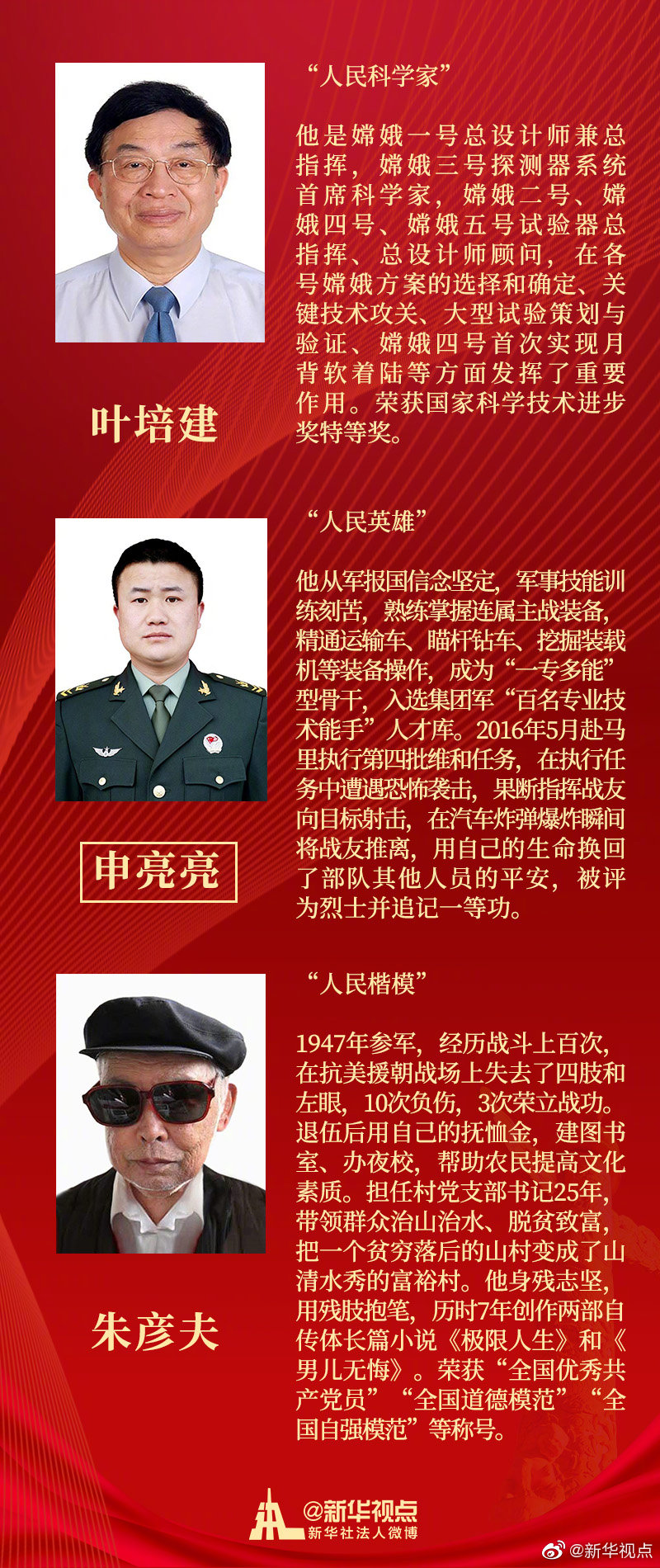 致敬28名国家荣誉称号获得者