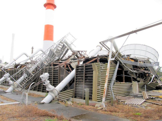 日本原子炉冷却塔倒塌原因曝光：检查疏漏 木制支架多处腐烂