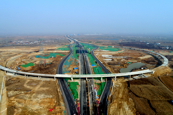 宁梁高速磁窑互通立交涉京台高速段提前恢复主线通车