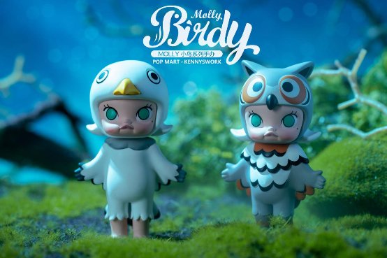 泡泡玛特推出molly小鸟系列02诉说森林深处的秘密