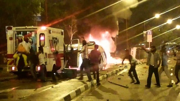 印度首都上周发生骚乱（图源：BBC）