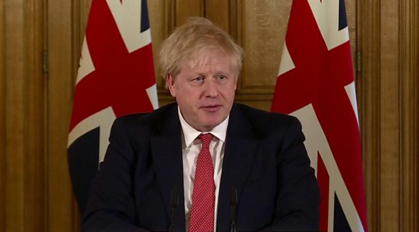 英国首相约翰逊（图源：BBC）