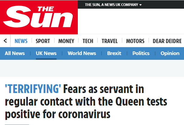 英王室一侍从新冠病毒检测呈阳性 与女王接触频繁