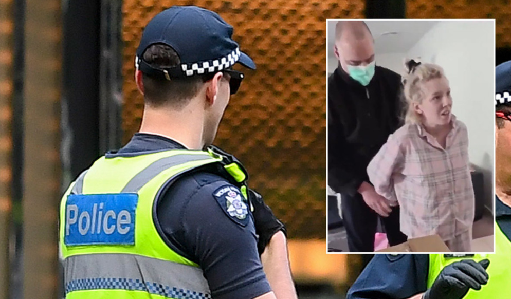 澳大利亚警方逮捕一名孕妇。（图源：法新社）