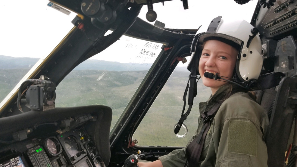 19岁少女开直升机灭火（NBC新闻）