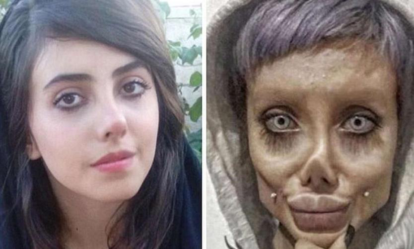 伊朗女子被判10年监禁 曾因发布“僵尸版安吉丽娜”走红