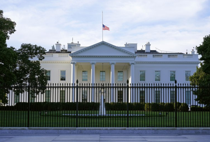 白宫大门图片