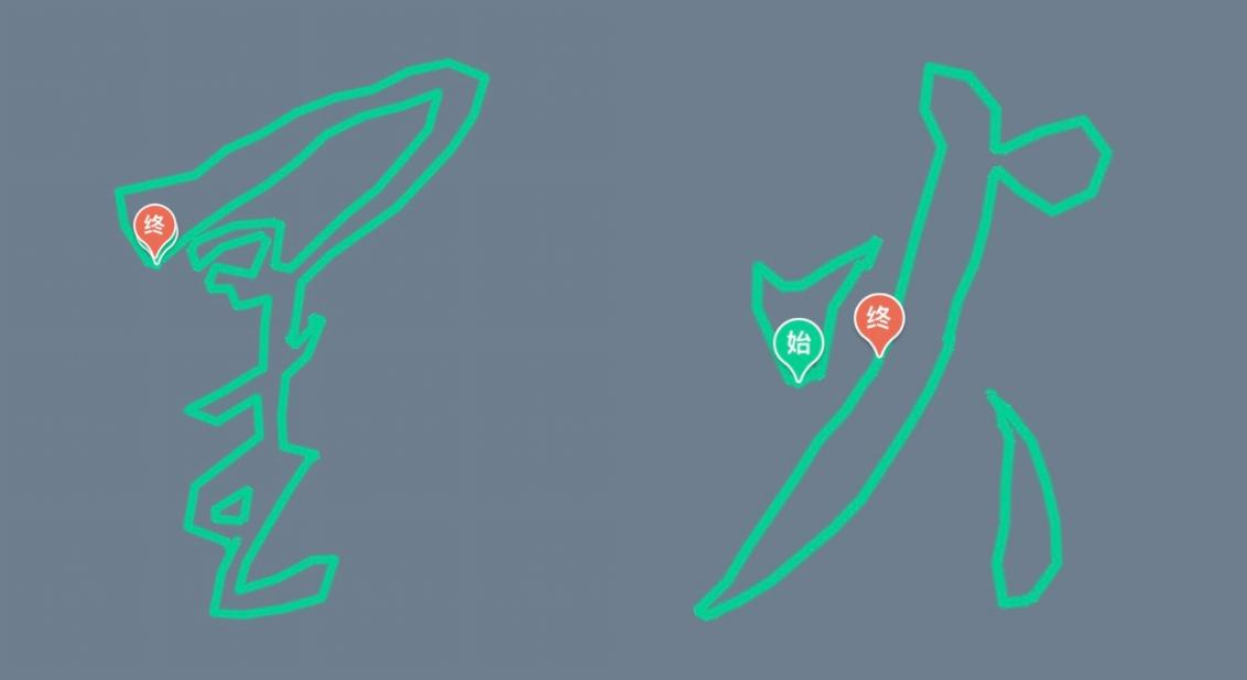 坚持6年创意轨迹跑他用双脚绘出红色画卷