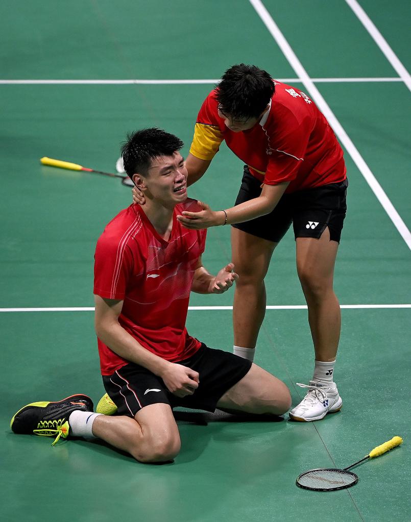 全运会羽毛球混合双打王懿律黄东萍夺冠