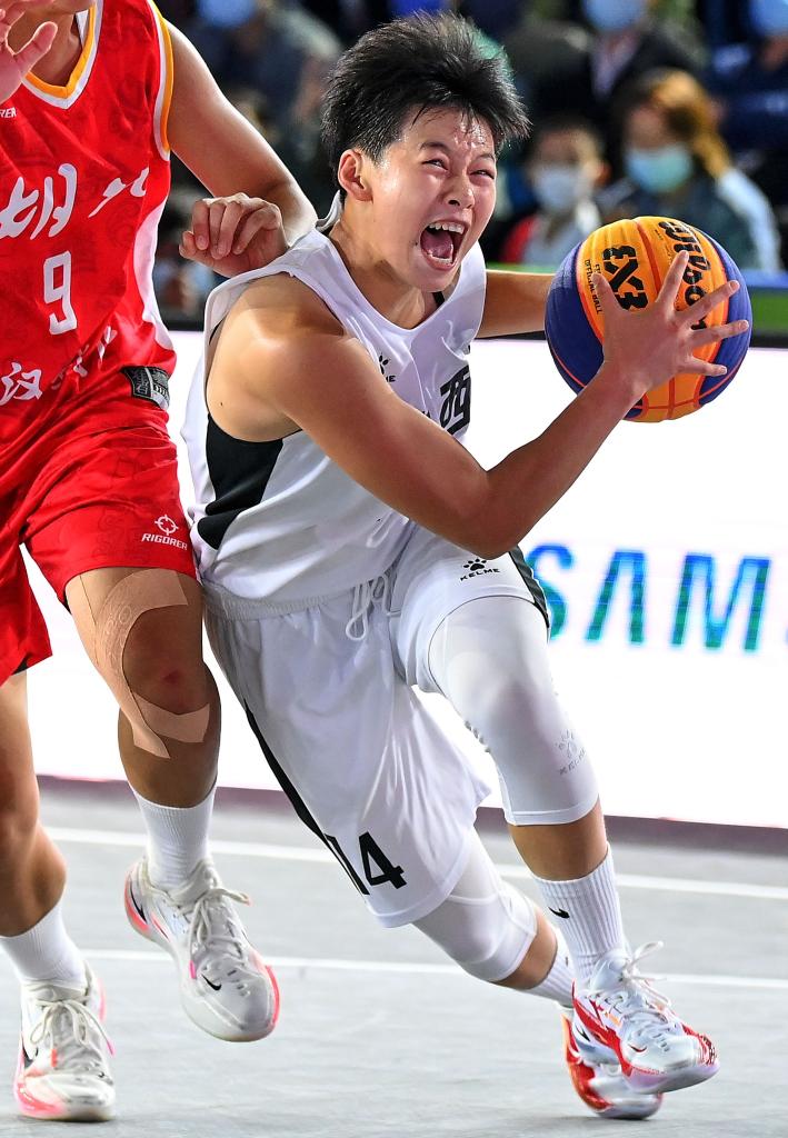 全运会三人篮球女子19岁以下组14决赛陕西队胜湖北队