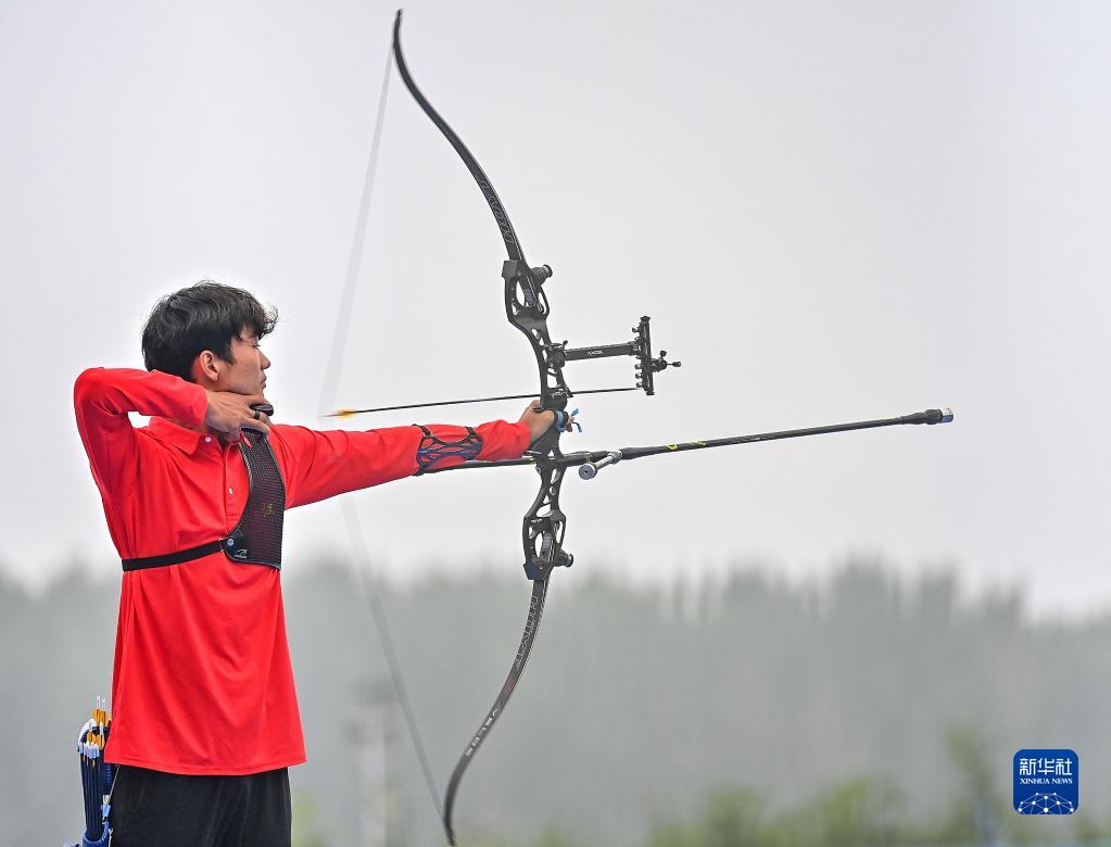 全运会射箭男子反曲弓团体决赛江苏队夺金