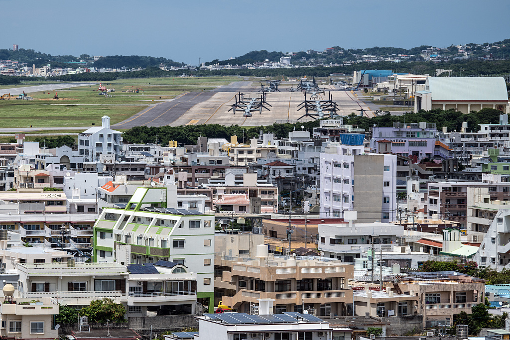 日本冲绳岛美军基地图片