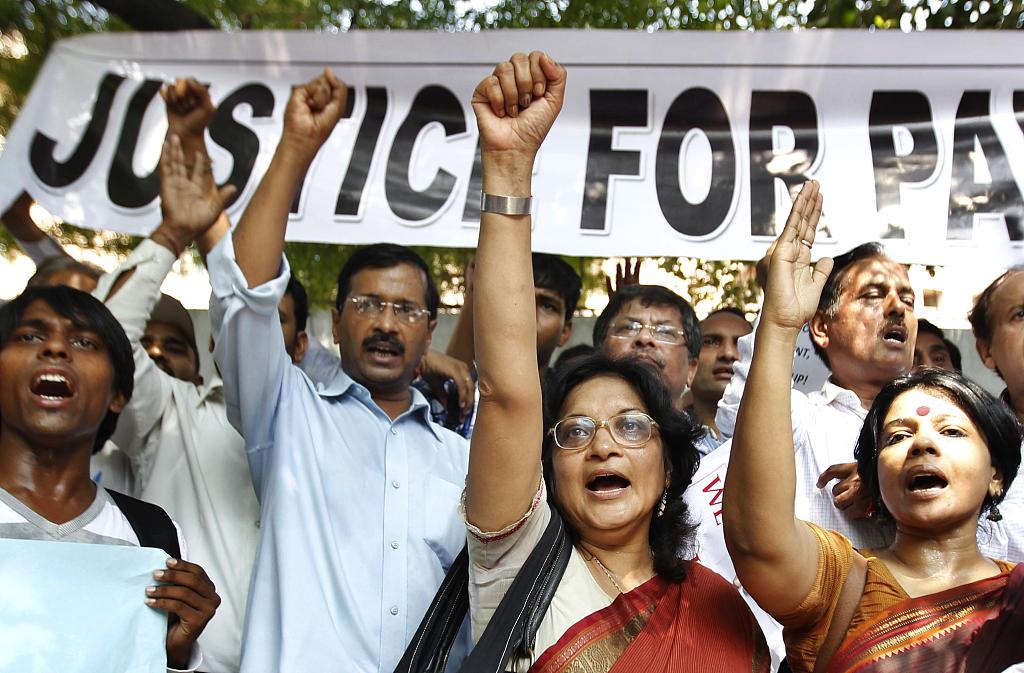 印度民众游行抵制性侵