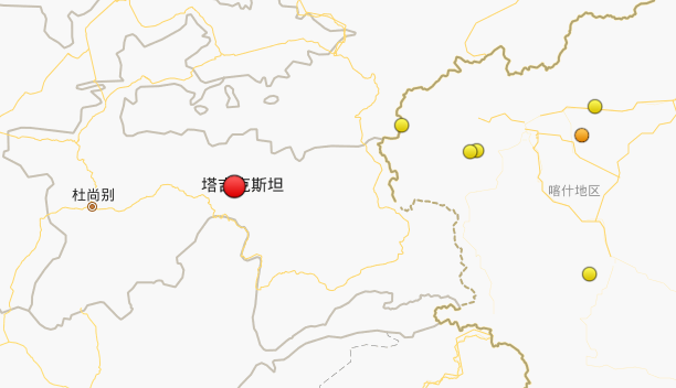塔吉克斯坦北部发生地震（中国地震台网）