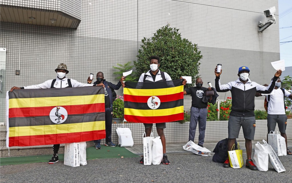 乌干达运动员由大阪前往东京奥运村（资料图）