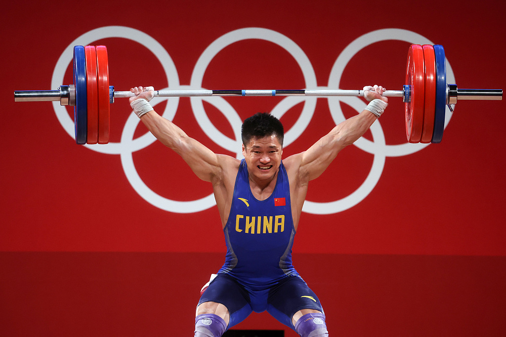 中国队第21金！37岁吕小军举重男子81公斤级夺冠