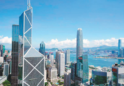 香港是国际金融中心，发展绿色金融优势显著。（资料图片）
