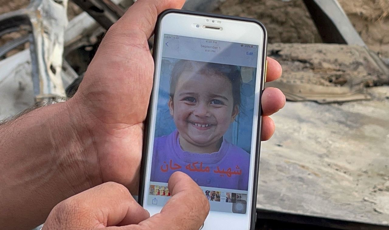 被美军误炸身亡的阿富汗儿童