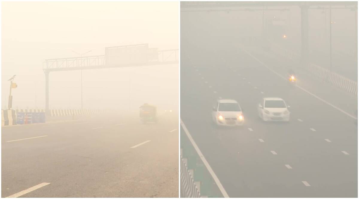 印度首都新德里被雾霾笼罩(推特）