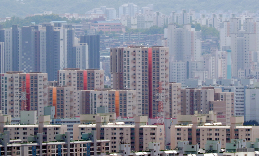 韩国首尔东北部公寓住宅区（资料图）